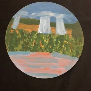 Colorful Hand Painted & Design Plate